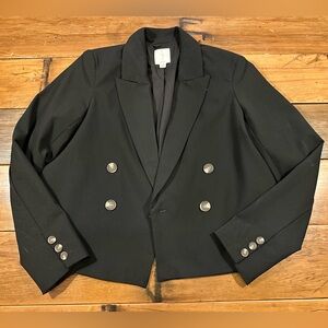 Joie Black Double Breasted Blazer Size M